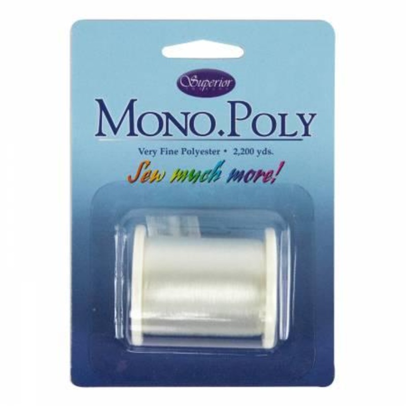 Clear 100wt MonoPoly Superior Threads 2200 Yards