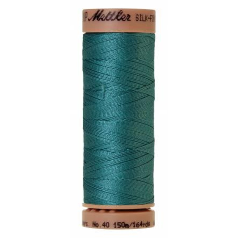 0611 Mettler 100% Mercerized Cotton 40wt Blue Green Opal