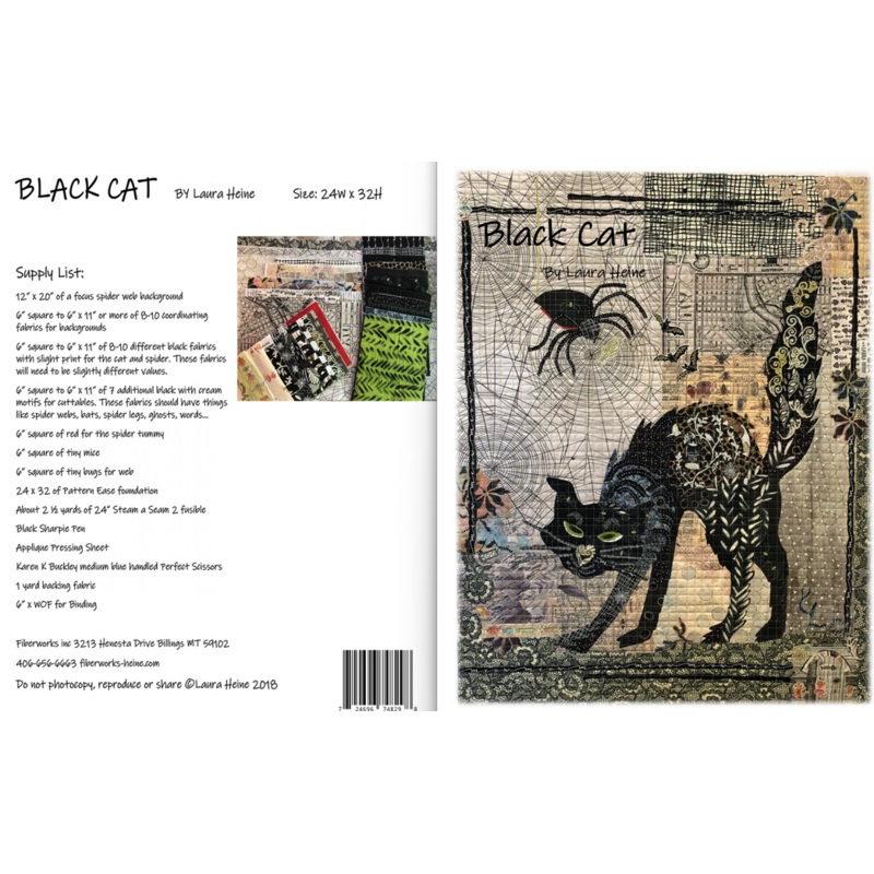Black Cat Collage Pattern