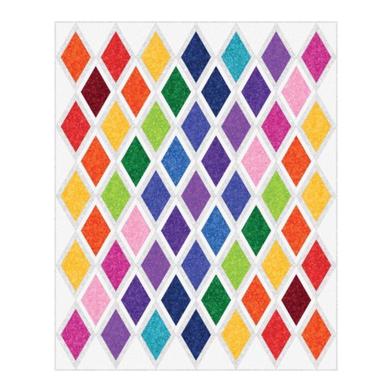 Dancing Diamonds Quilt Pattern