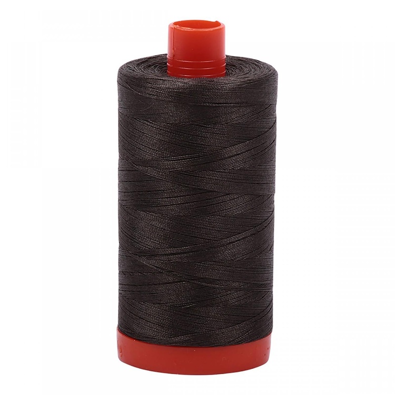 5013 Aurifil 100% Cotton 50wt Asphalt