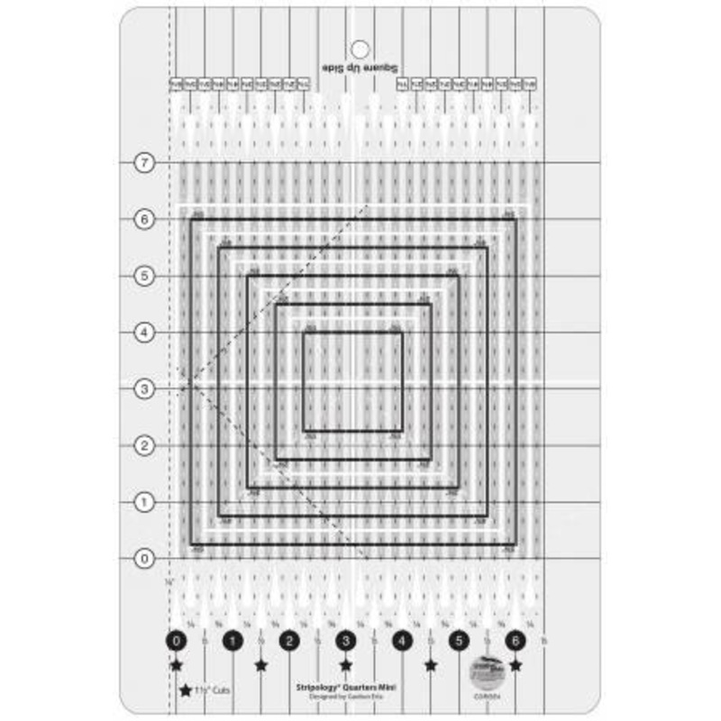 Creative Grids Stripology Quarters Mini Quilt Ruler