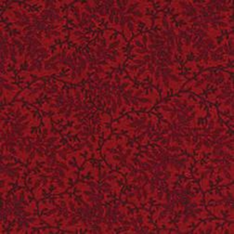 108″ Wide Delicate Vines Antique Red