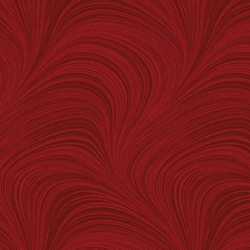 108″ Wide Wave Texture Medium Red