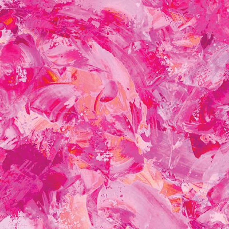 108″ Wide Paint Splash Hot Pink