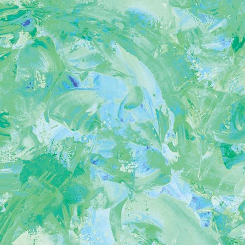 108″ Wide Paint Splash Seafoam