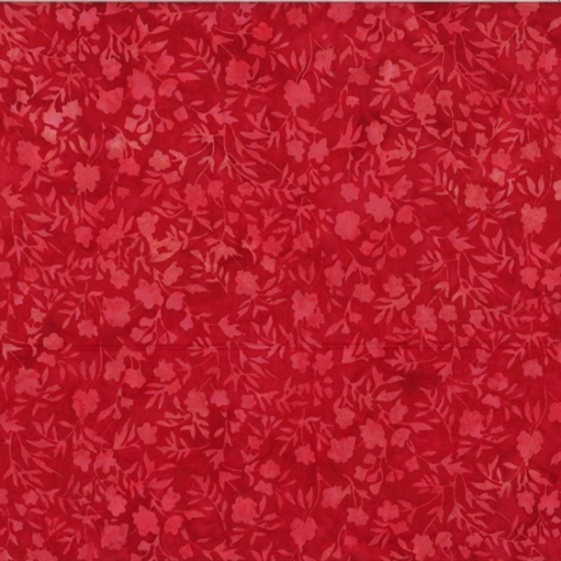 Bali Batik Breeze Ditsy Floral Red