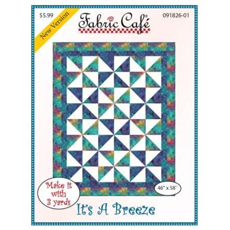 It’s A Breeze Quilt Pattern 46″ X 58″