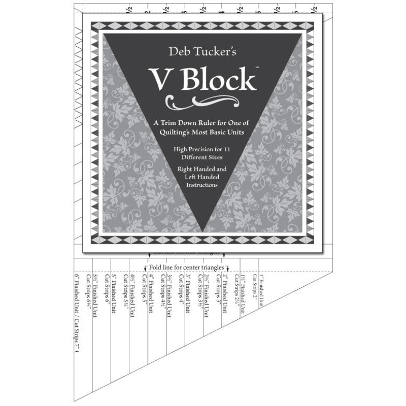 V Block Trimmer Ruler