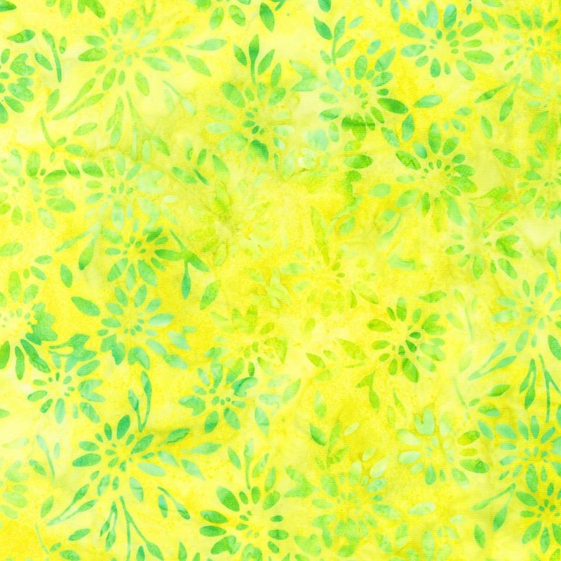 Artisan Batiks: Bees and Flowers Grellow