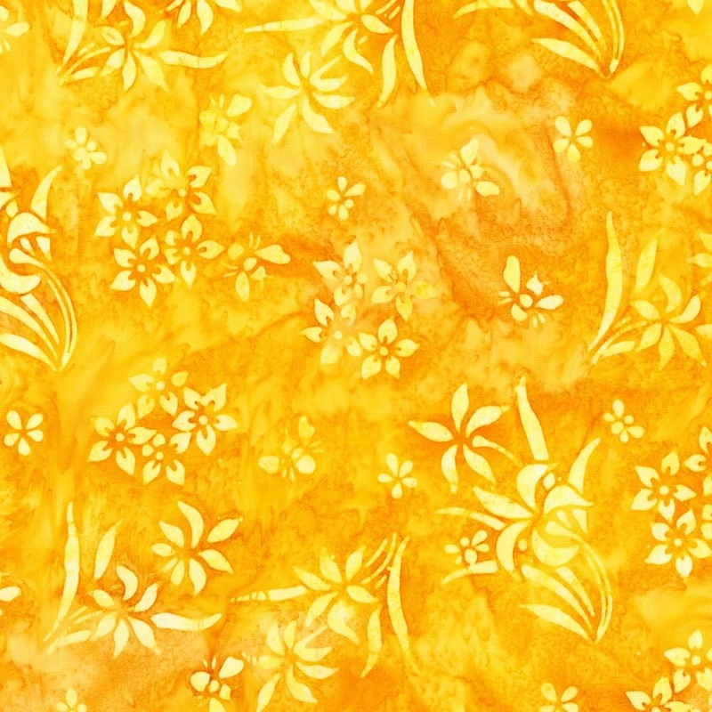 Artisan Batiks: Bees and Flowers Mango Nature