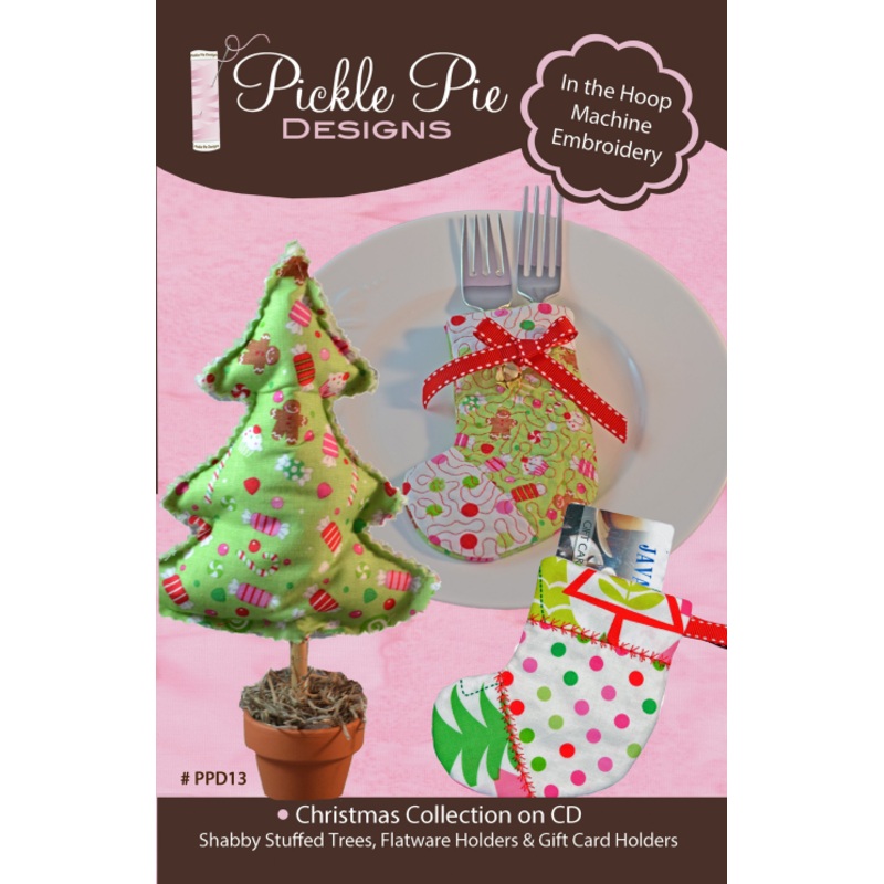 Christmas Collection on CD: Shabby Stuffed Trees, Flatware Holders, and Gift Card Holders