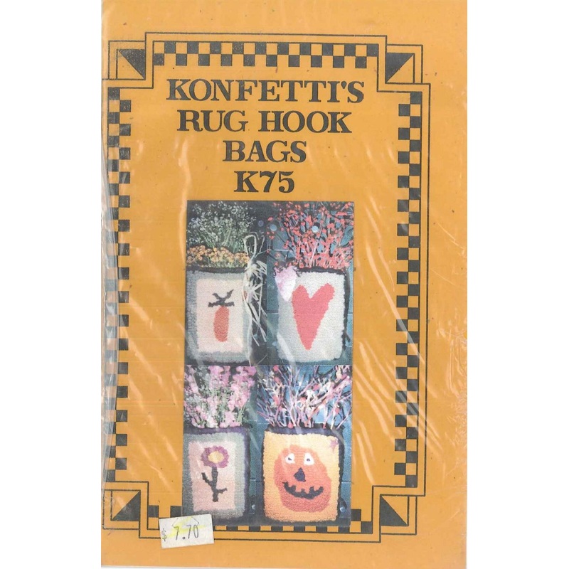 Konfetti’s Rug Hook Bags Pattern
