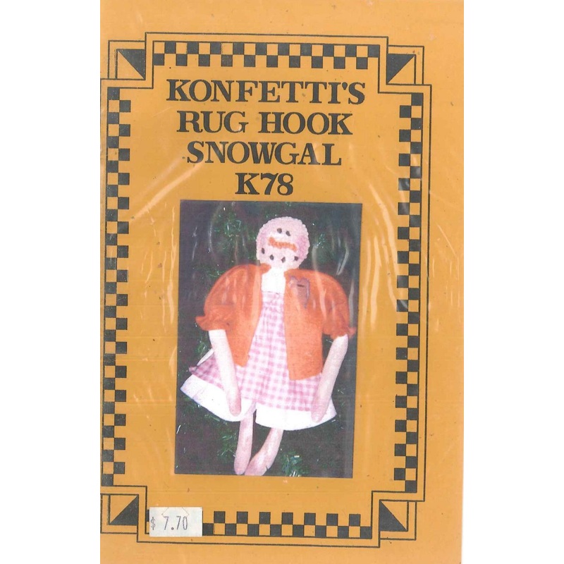 Konfetti’s Rug Hook Snowgal Pattern