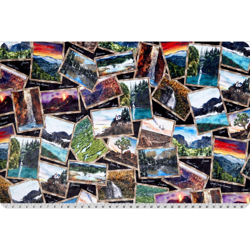 60″ Wide National Parks Digital Cuddle Black