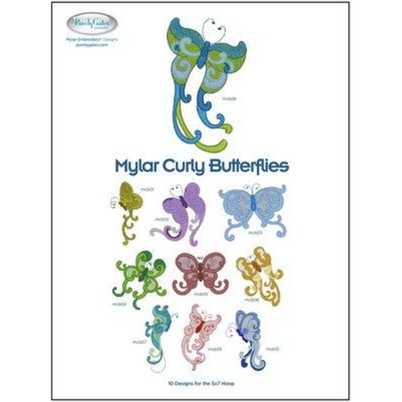 Mylar Curly Butterflies CD