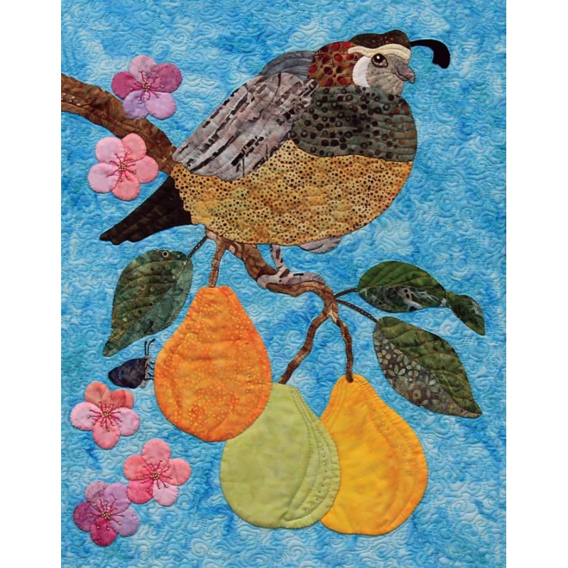 Partridge & Pear Tree December Machine Embroidery USB