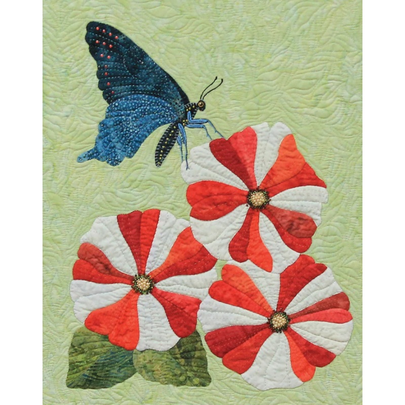 Patriotic Petunia July Machine Embroidery USB