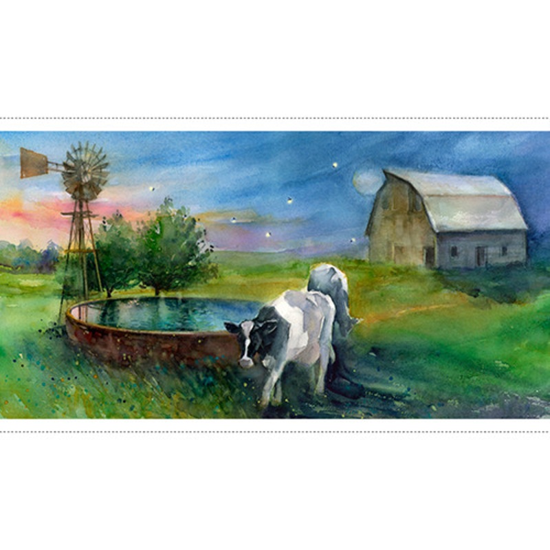Country Living Night on the Farm Panel 24″ X 40″