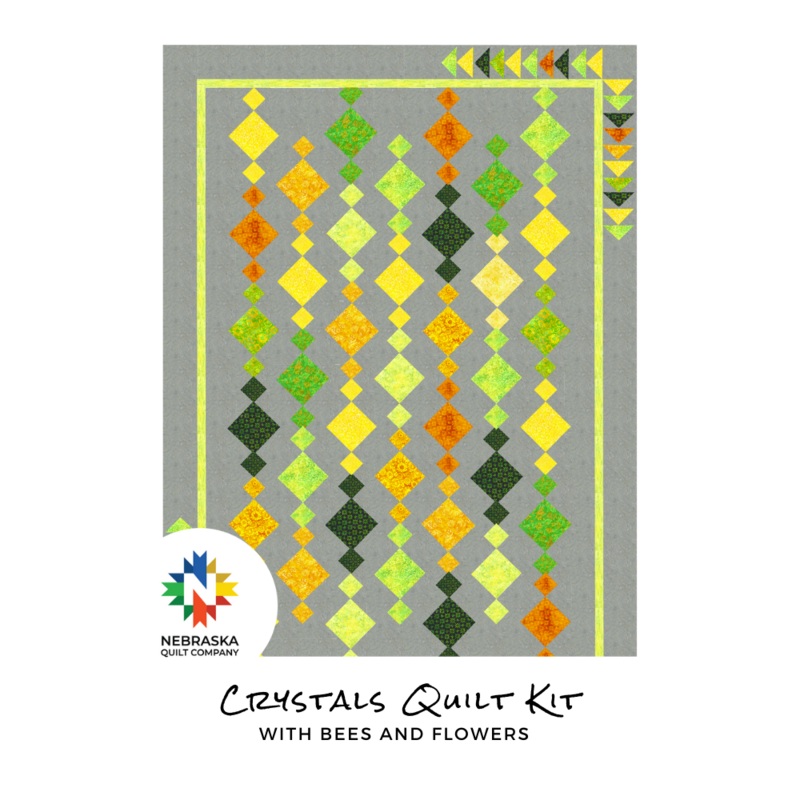Crystals Quilt Kit with Bees and Flowers
