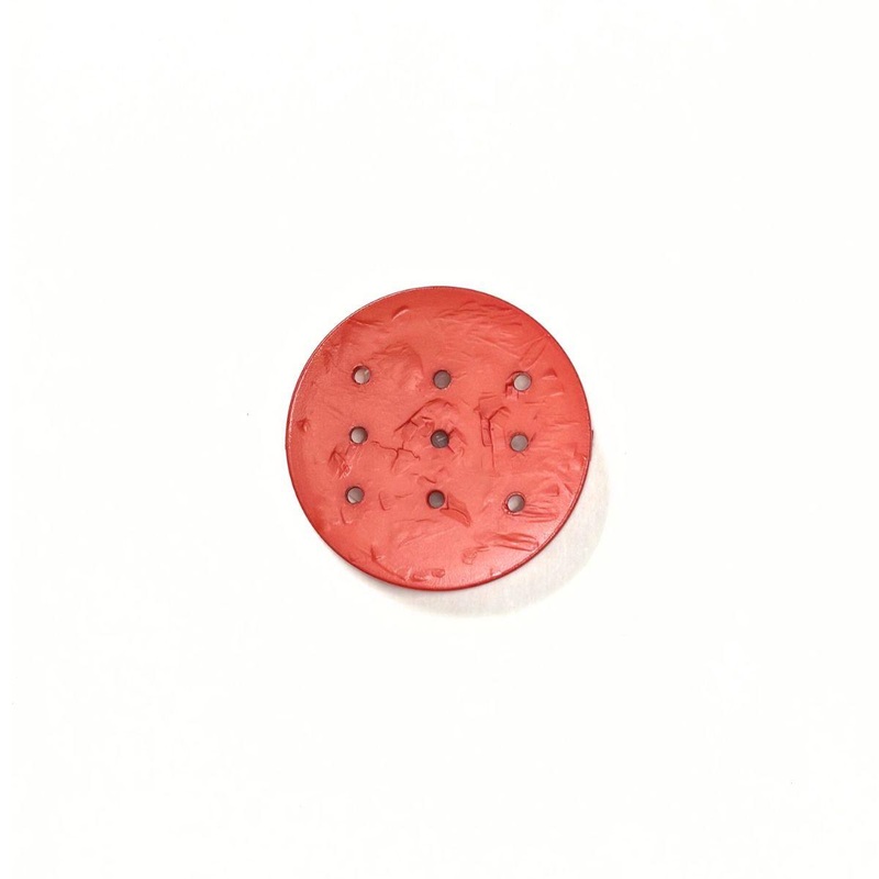 Dill Plastic Circle Red Button