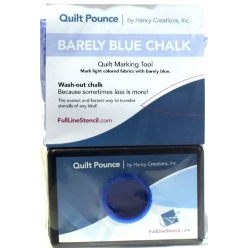 Stencil Chalk Transfer Quilt Pounce Pad Barely Blue