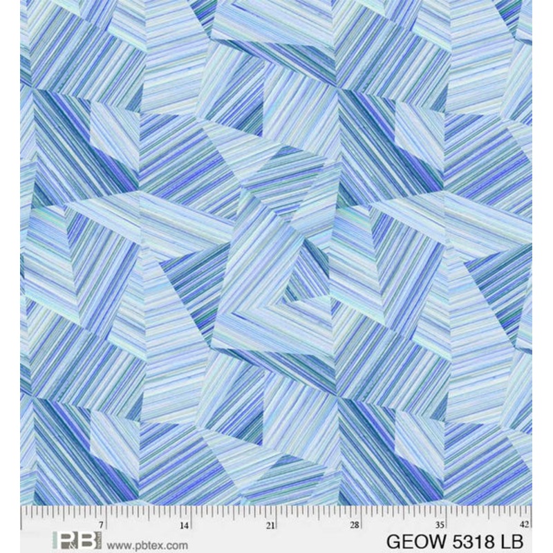 108″ Wide Geode Light Blue