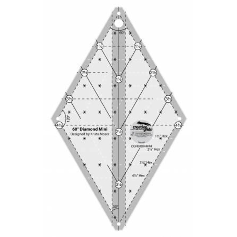 Creative Grids 60 Degree Mini Diamond Ruler