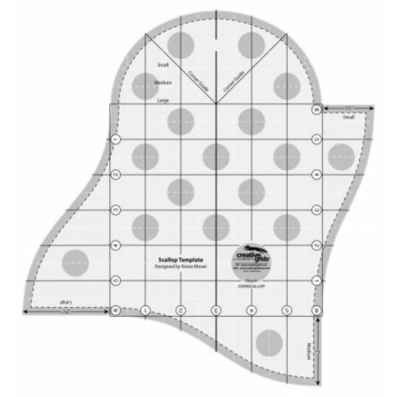 Creative Grids Scallop Template Ruler