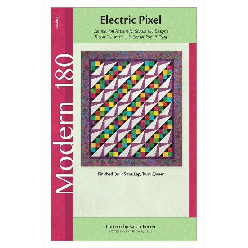 Electric Pixel Quilt Pattern