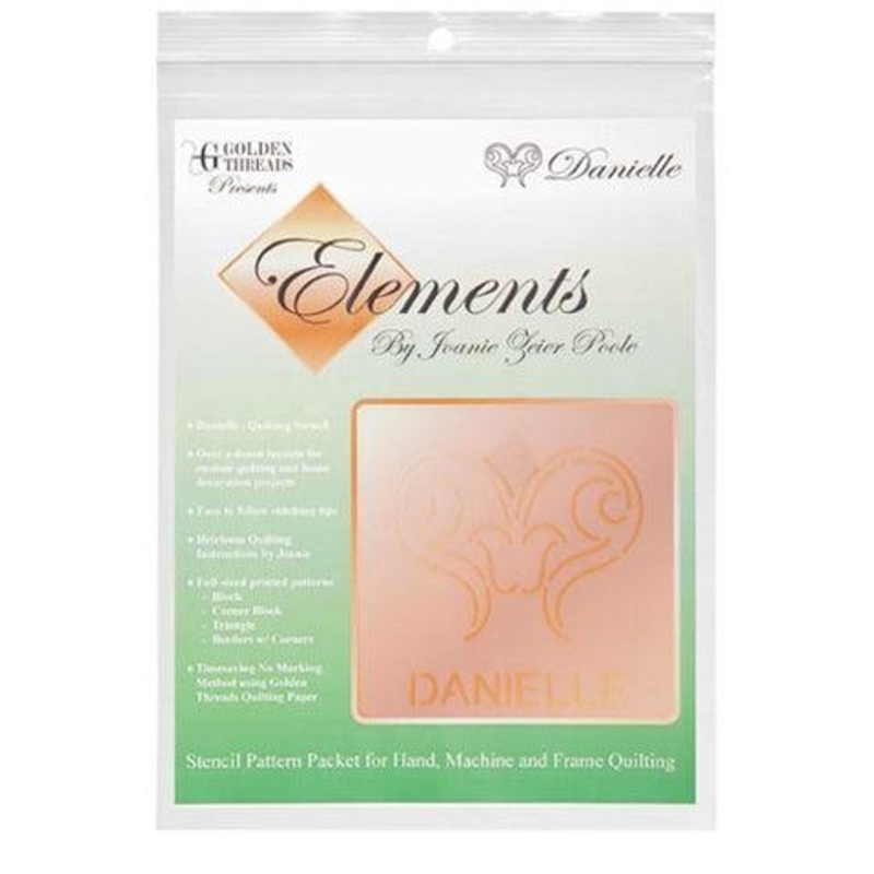 Golden Threads Danielle Elements Stencil Pattern Packet