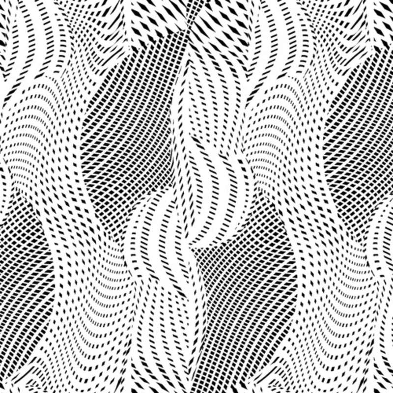 108″ Wide Jazzed Black White