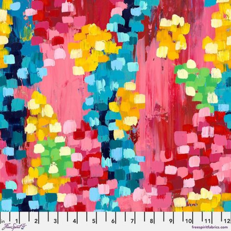 60″ Wide Celebrate! Minky Bliss Raspberry Multi