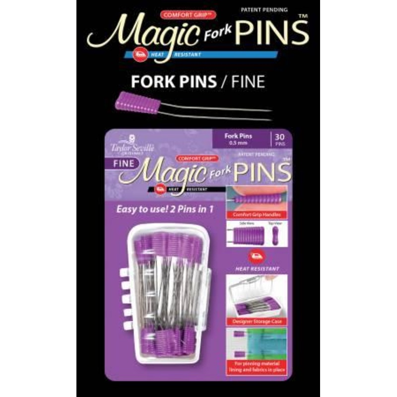 Magic Pins Fork Head Fine 30 Count