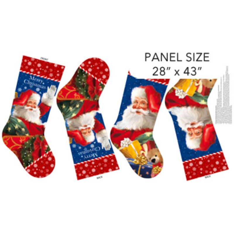 ‘Twas The Night Before Christmas Stocking Indigo Multi