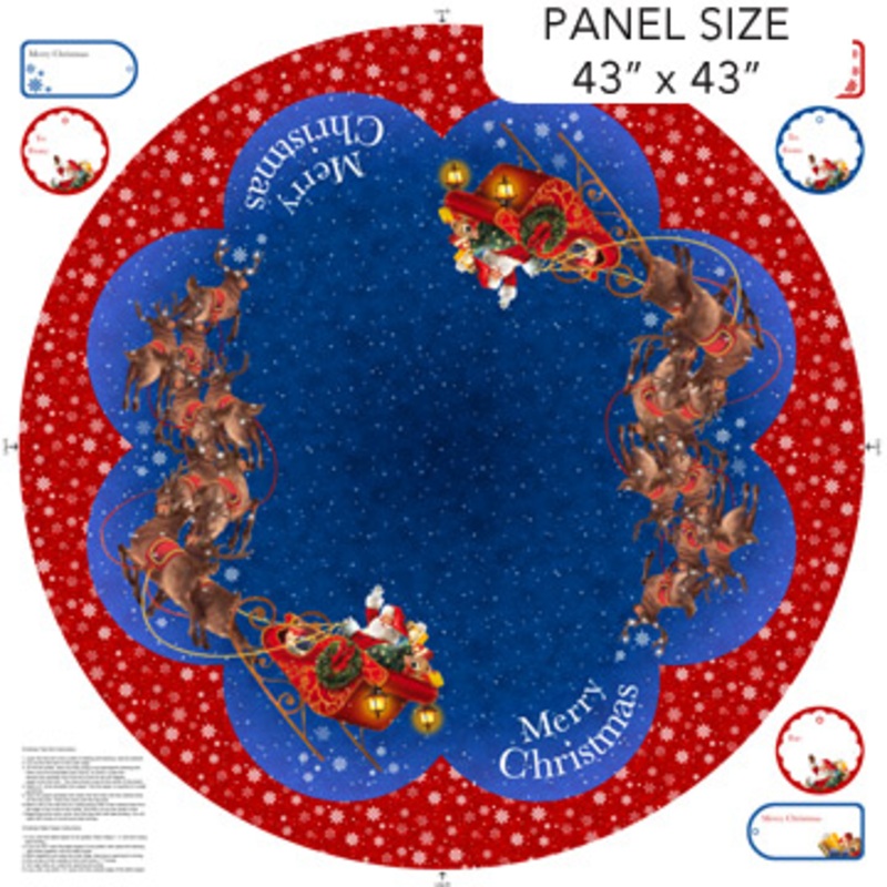‘Twas The Night Before Christmas Tree Skirt Panel
