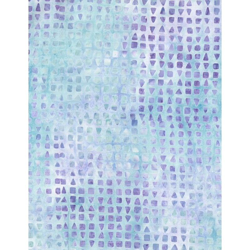 Violet Crush Squares & Triangles Cream/Blue