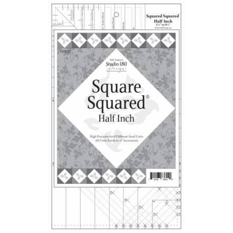 Square Squared Half Inch Ruler