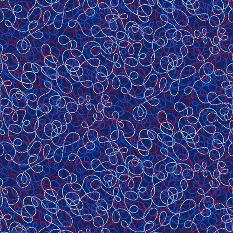 108″ Wide Du Jour Loops Navy Blue