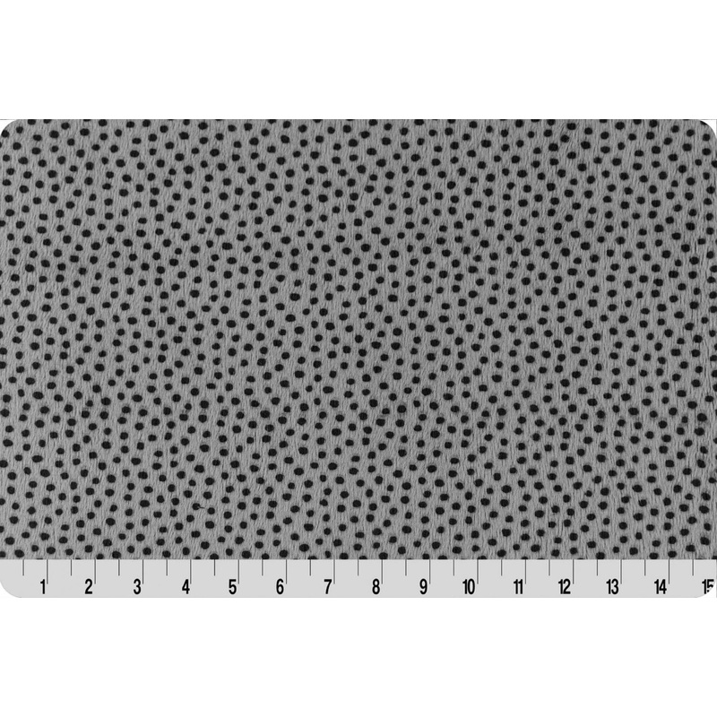 90″ Cuddle Dottie Charcoal