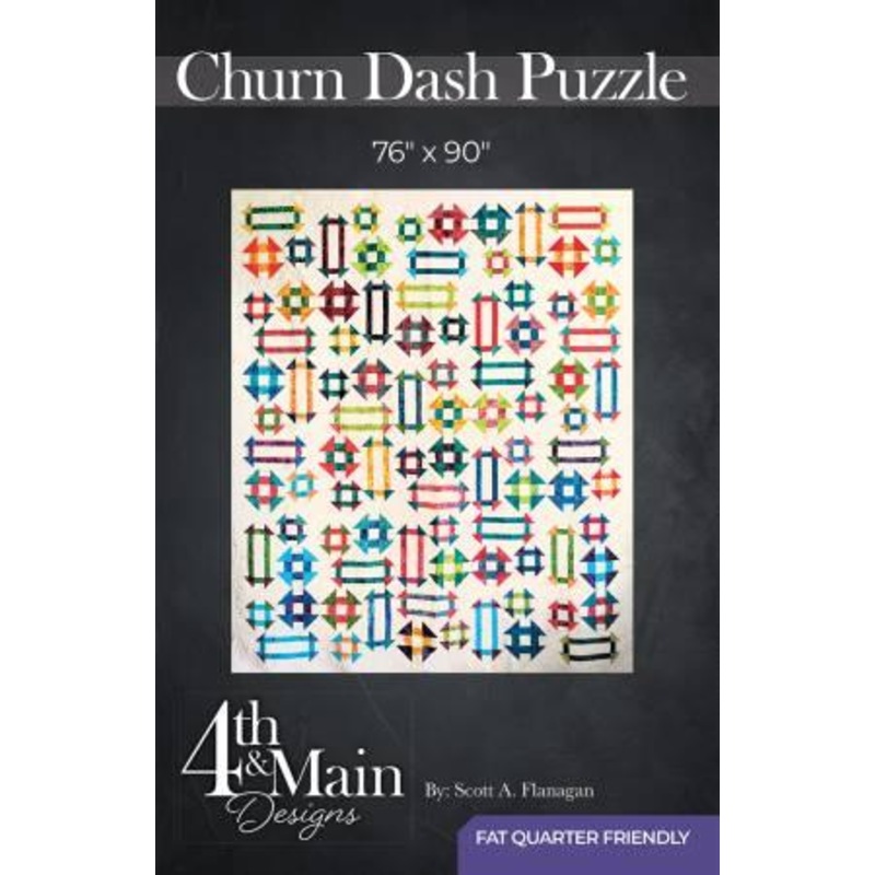 Churn Dash Puzzle Pattern