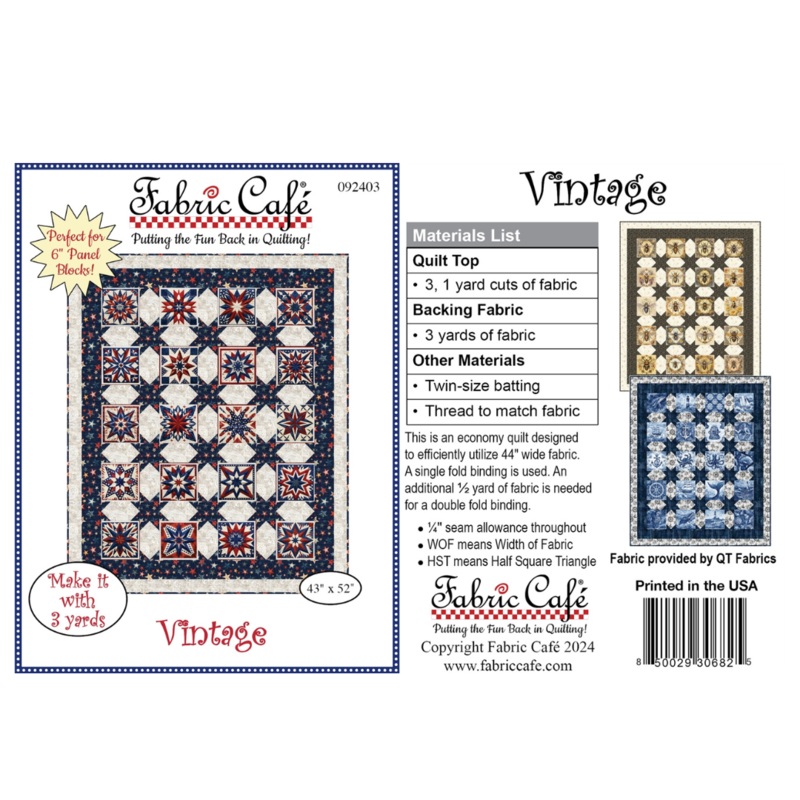 Vintage 3-Yard Quilt Pattern