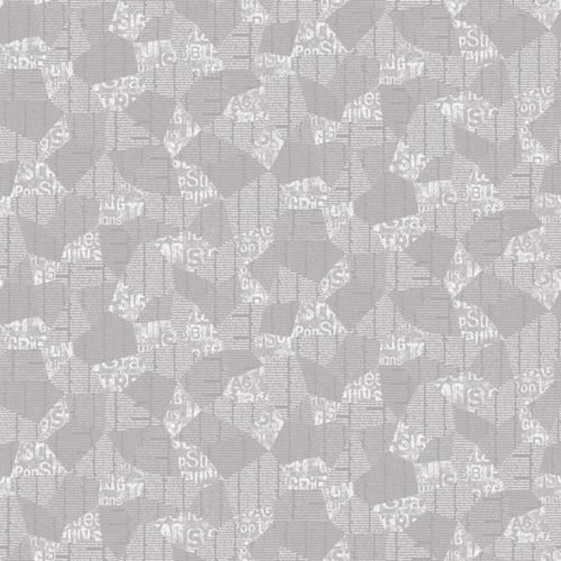 118″ Wide Urban News Newspaper Collage Gray