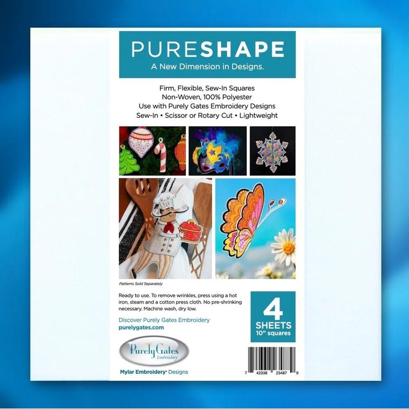 Mylar Embroidery Designs PureShape Sheets 10″ x 10″ – 4pk