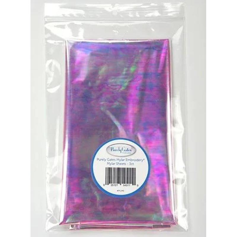 Mylar Embroidery Designs Sheets 18″ x 30″ – 3pk