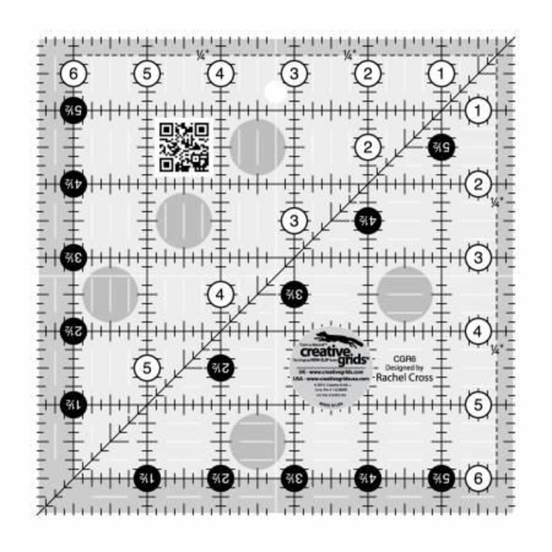 Creative Grids Ruler 6-1/2in Square