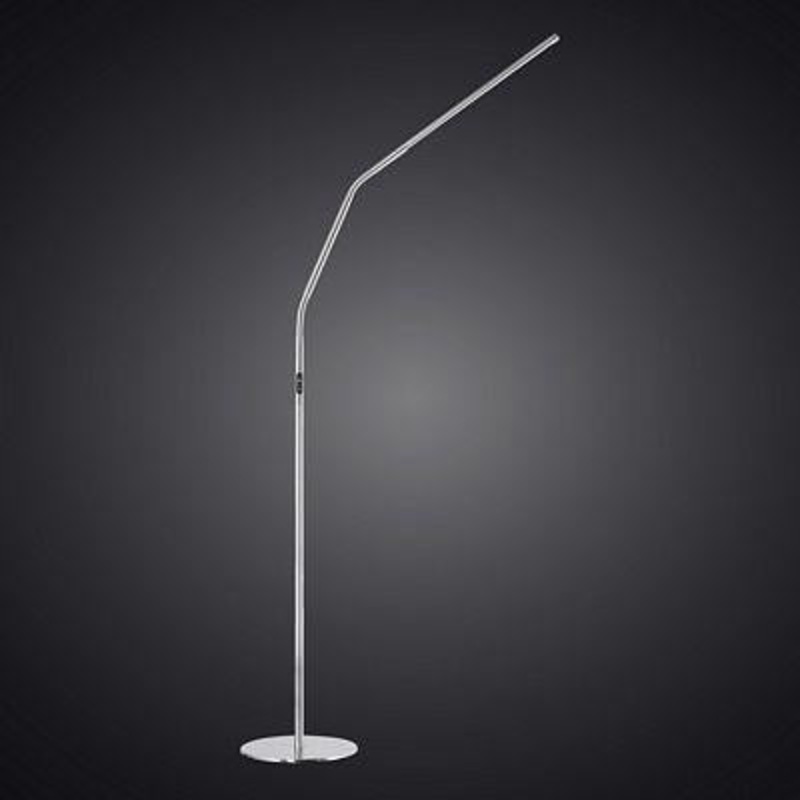 Slimline 4 Floor Lamp – Brushed Steel