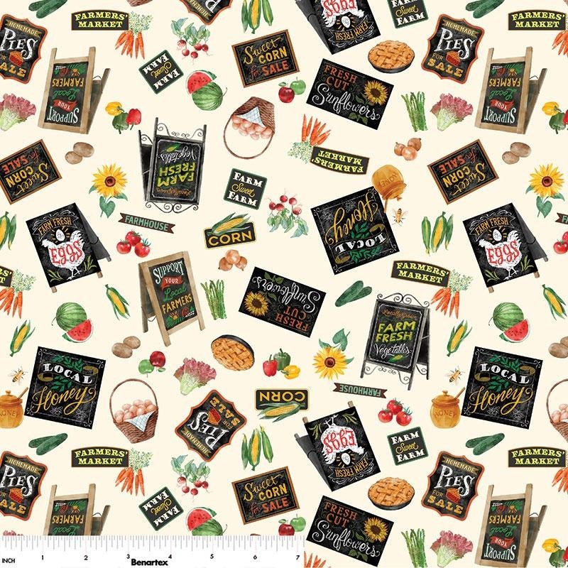 All KS NE Shop Hop 2025 Farm Fresh Signs Cream