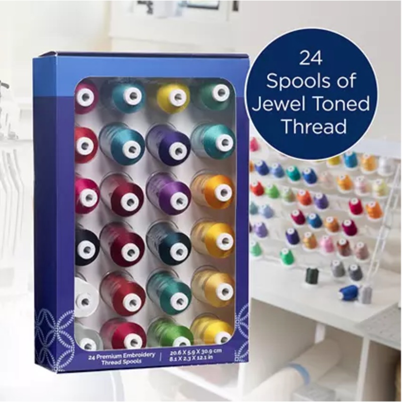 Brother Emroidery Thread 24 Spools