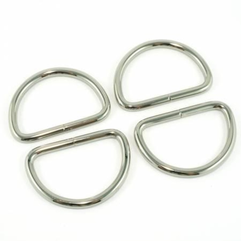 D Rings 1.5″ Nickel 4 Pieces